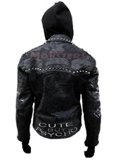 Spiked Pins Badges And Patches Gothic Men, Monster Punk Leather Jacket, Queen Sex Pistol Biker's Outfit, Personalized Studded Skull Fashion,